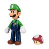  Figurine 4 pouces Nintendo - Luigi avec Champignon rouge
