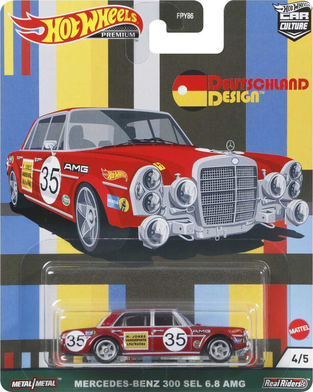 Hot Wheels Car Culture Circuit Legends Mercedes-Benz 300 SEL 6.8 AMG Vehicle