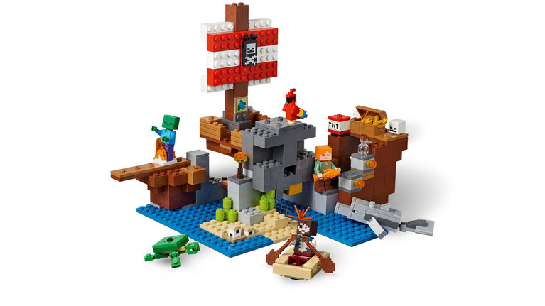 LEGO Minecraft L'aventure du bateau pirate 21152 (386 pièces)