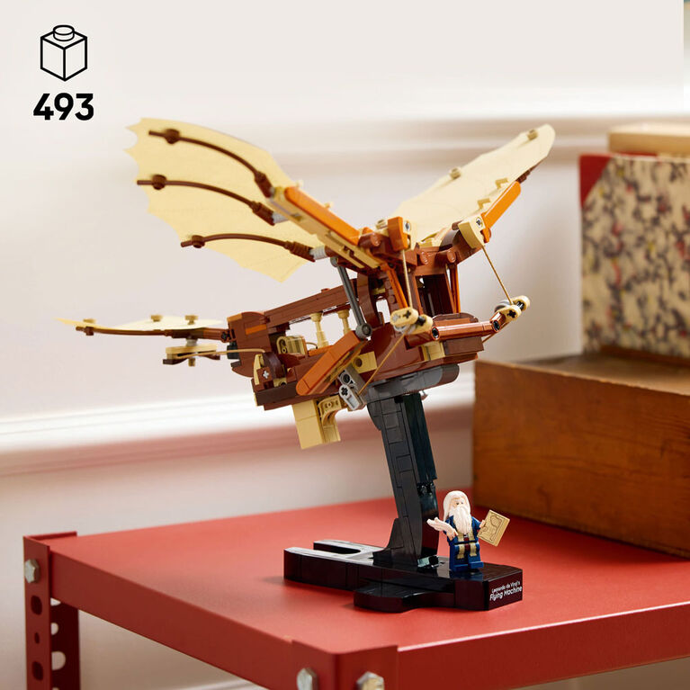 LEGO Icons Leonardo da Vinci's Flying Machine DIY Kit - Ornithopter Building Set for Adults - 10363