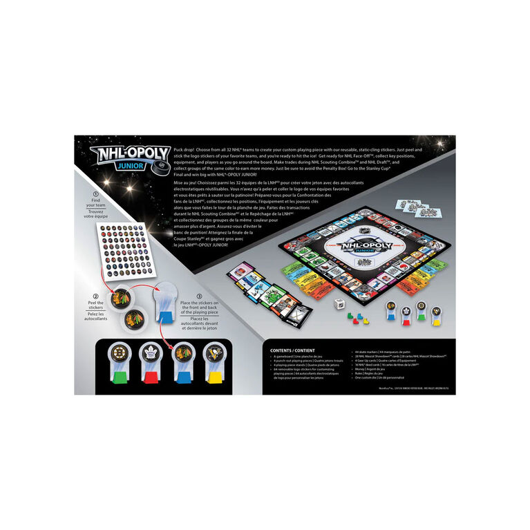 Masterpieces Puzzle Company NHL Opoly Junior Board Game - English Edition