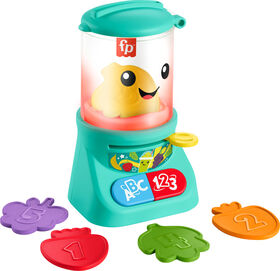 Fisher-Price Laugh & Learn Counting & Colors Smoothie Maker Musical Toy Blender for Infants, French Version