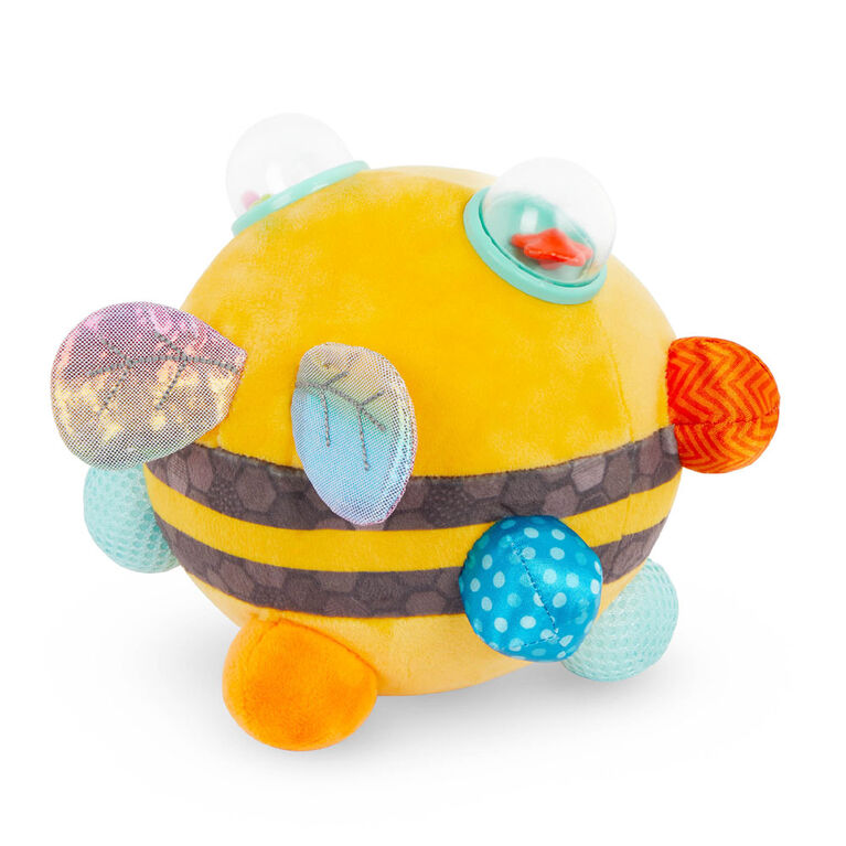 B. toys, Fuzzy Buzzy Bee, Sensory Plush Toy