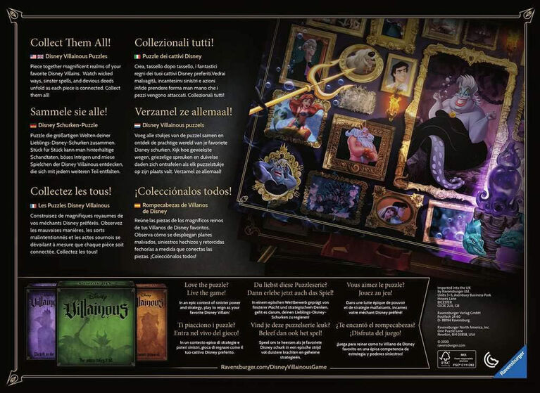 Ravensburger - Disney Villainous: Hades puzzle 1000pc