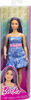 Barbie Fashionistas Doll #231 in Denim Butterfly Dress with Pink Belt, Purple Hair