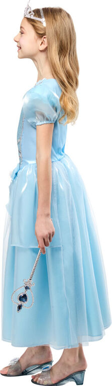 Rubies Blue Princess Costume Dress with Silver Tiara, Girls Extra Extra Small (Size 3-4)