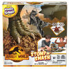 Jurassic World Dominion, Stomp N' Smash Board Game Sensory Dinosaur Toy with Kinetic Sand