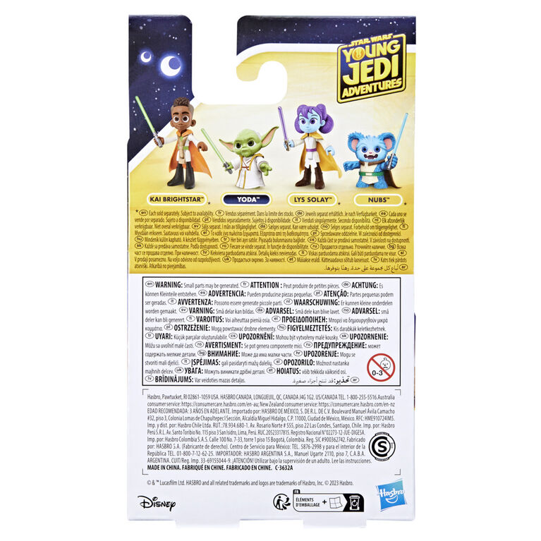 Star Wars Young Jedi Adventures Yoda Action Figure, Star Wars Toys, Preschool Toys (3 Inch)