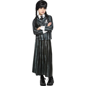 Nevermore Academy Wednesday Addams Black Uniform Costume Size XL (14-16)