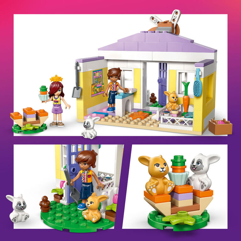 LEGO Friends L'H&ocirc;tel des Lapins de Heartlake City 2 Minipoup&eacute;es et 2 Figurines de Lapin - 42679