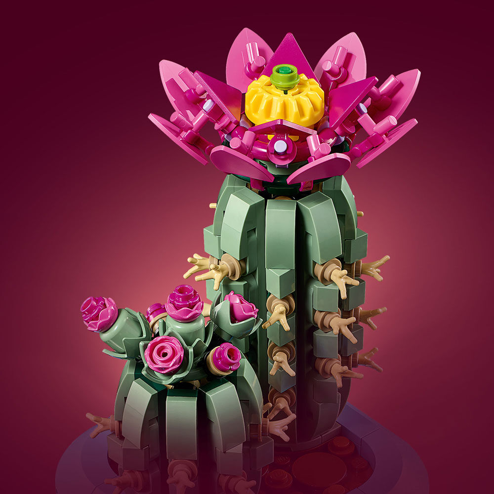 LEGO Botanicals Flowering Cactus Building Toy for Girls & Boys, Ages 9+ Room Decor for Kids - 11509