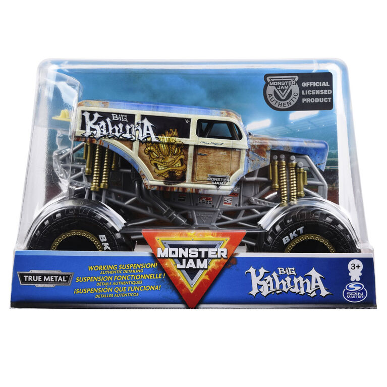 Monster Jam, Official Big Kahuna Monster Truck, Die-Cast Vehicle, 1:24 Scale
