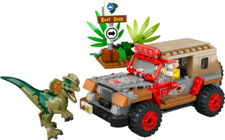 LEGO Jurassic Park Dilophosaurus Ambush 76958 Building Toy Set (211 Pieces)