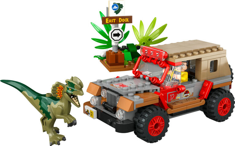 LEGO Jurassic Park L'embuscade du dilophosaurus 76958 Ensemble de jeu de construction (211 pièces)