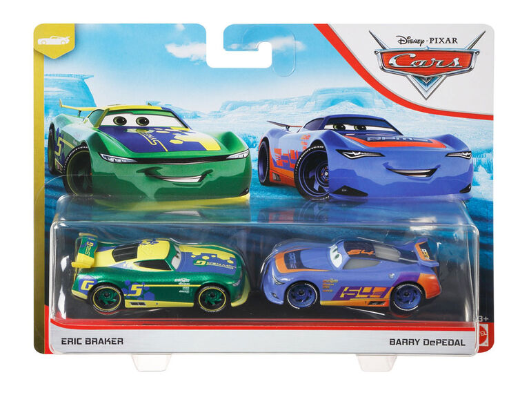 Disney/Pixar Cars Eric Braker and Barry Depedal 2-Pack