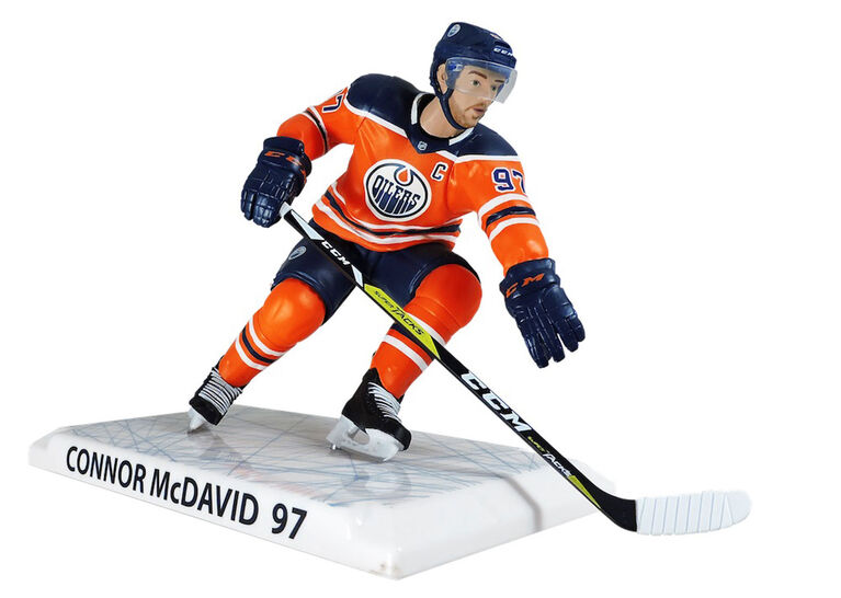 Connor McDavid Oilers d'Edmonton Figurine de 6 pouces de la LNH