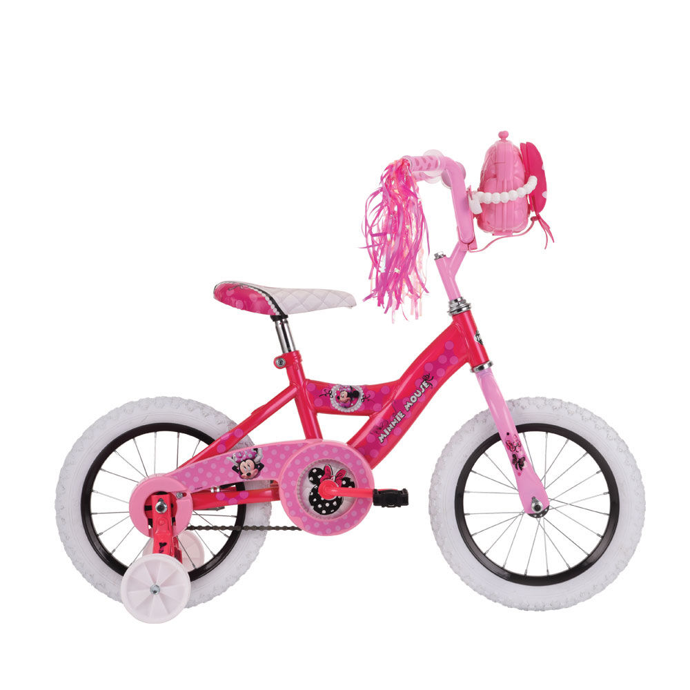 Huffy 14 inch minnie mouse bike best sale