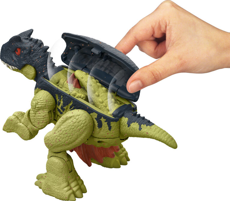 Jurassic World Dimetrodon to Allosaurus Dinosaur Transforming Toy, Double Danger