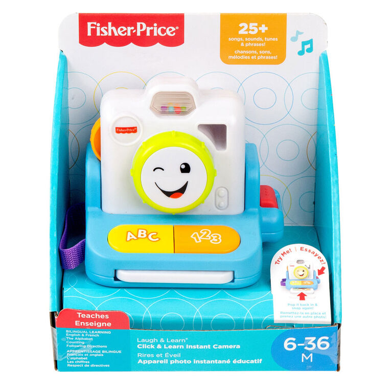 Fisher-Price - Rires et Éveil - Appareil photo instantane educatif - Édition bilingue