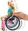 Barbie - Fashionistas - Poupée, fauteuil roulant, cheveux longs