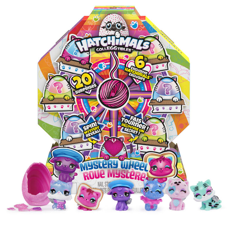 Hatchimals CollEGGtibles, Roue mystère avec 20 surprises à dévoiler (les styles peuvent varier)