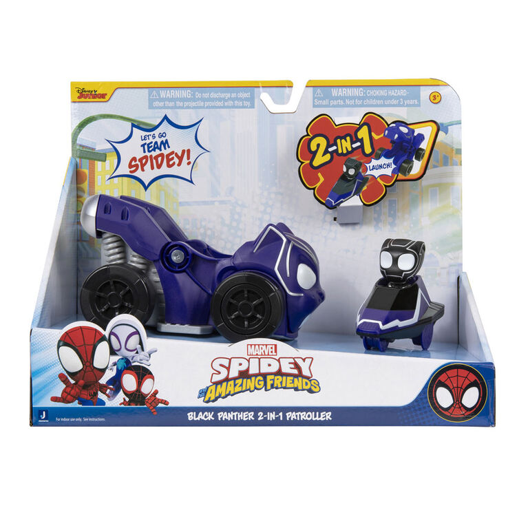 Spidey and Friends Jump Attack Vehicle - Black Panther
