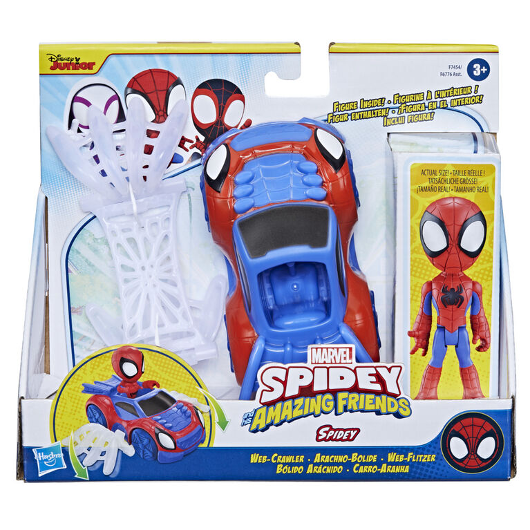 Figurine Spidey avec Arachno-bolide - MARVEL - pour enfants à partir de 3  ans