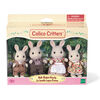 Calico Critters Sweeptea Rabbit Family, Set of 4 Collectible Doll Figures