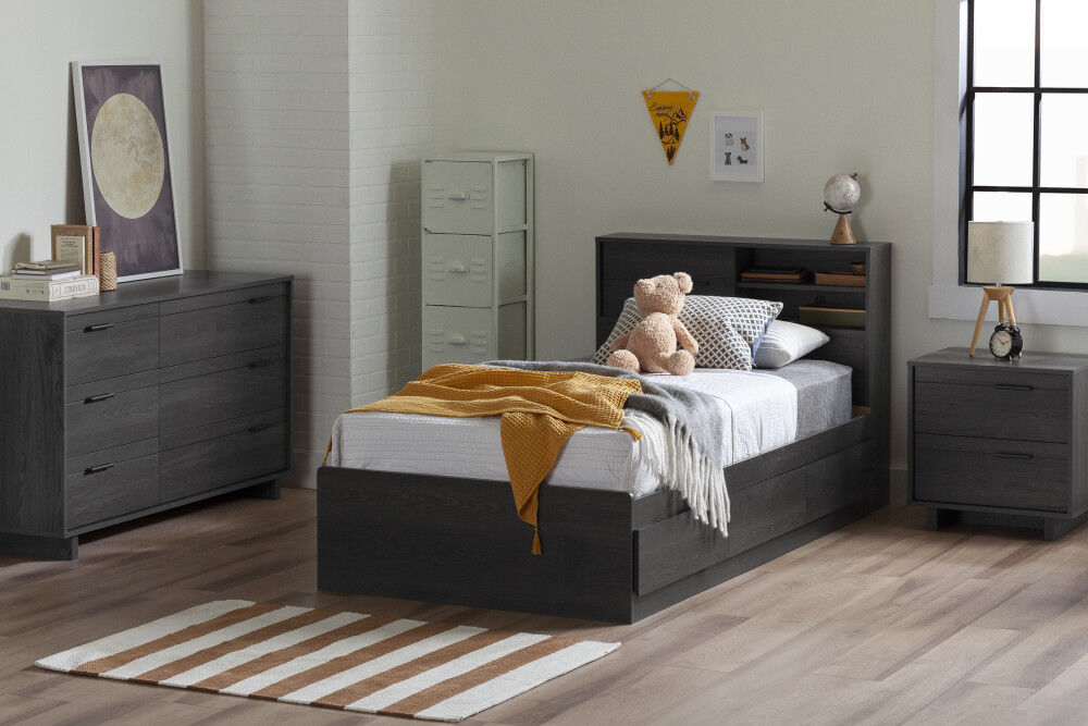 Gray oak 2025 headboard