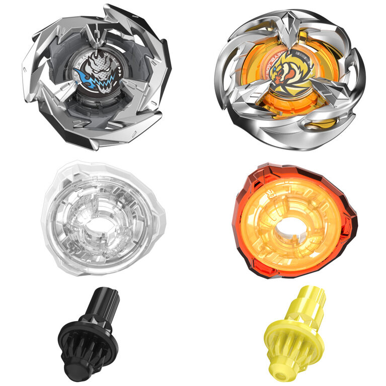 Beyblade X Gale Wyvern 3-60T & Sword Dran 3-80B Dual Pack Set with 2 Right-Spinning Tops; Authentic Takara Tomy Battle Tops
