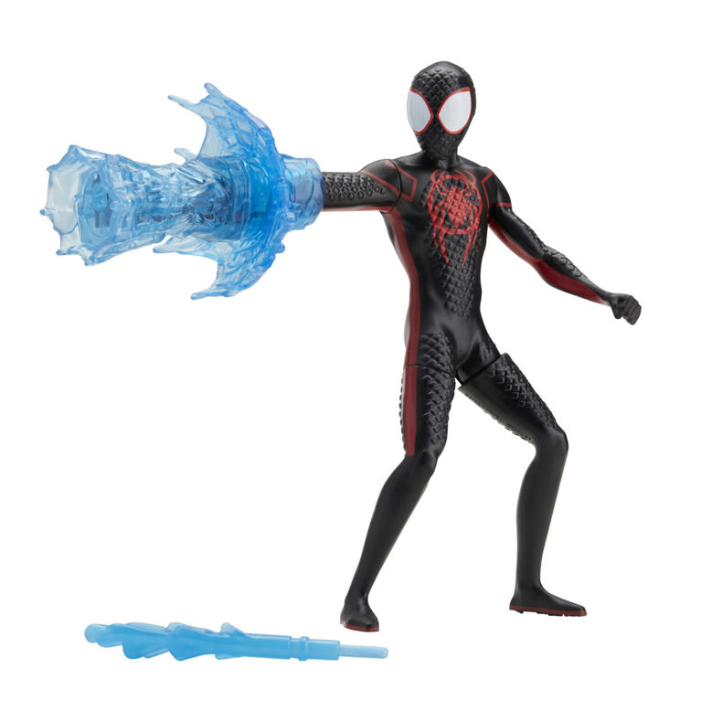 Spider-Man: Across the Spider-Verse, figurine deluxe Miles Morales Toile tournante de 15 cm