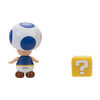 Super Mario 4" Figures Wave 21 -Blue Toad with Question Block