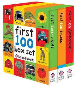 First 100 Box Set: Farm, Dino, Trucks - English Edition