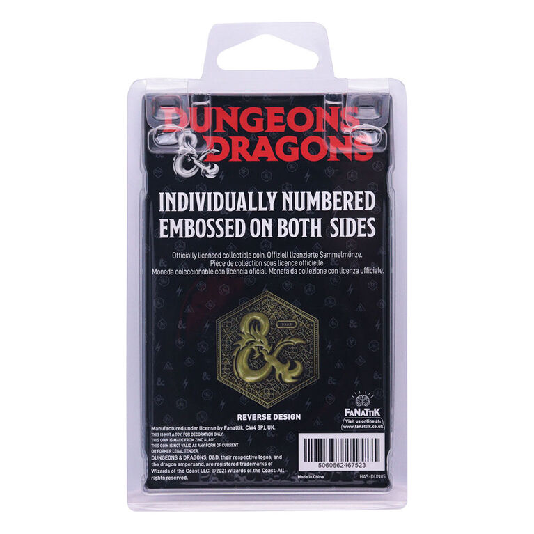 Pièce de collection en édition limitée Donjons et Dragons