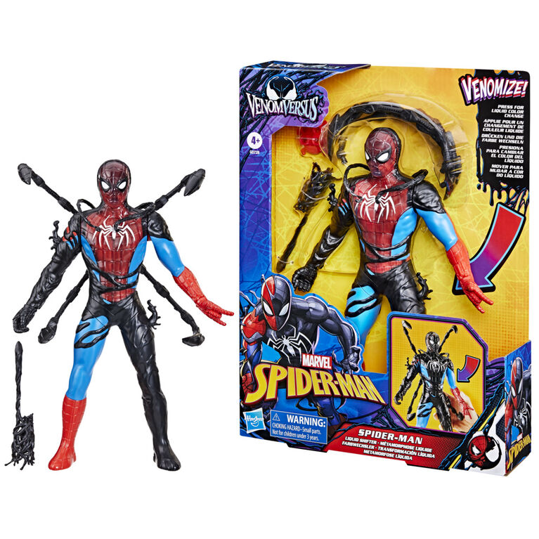 Marvel Spider-Man VenomVersus Spider-Man Liquid Shifter Action Figure with Accessories