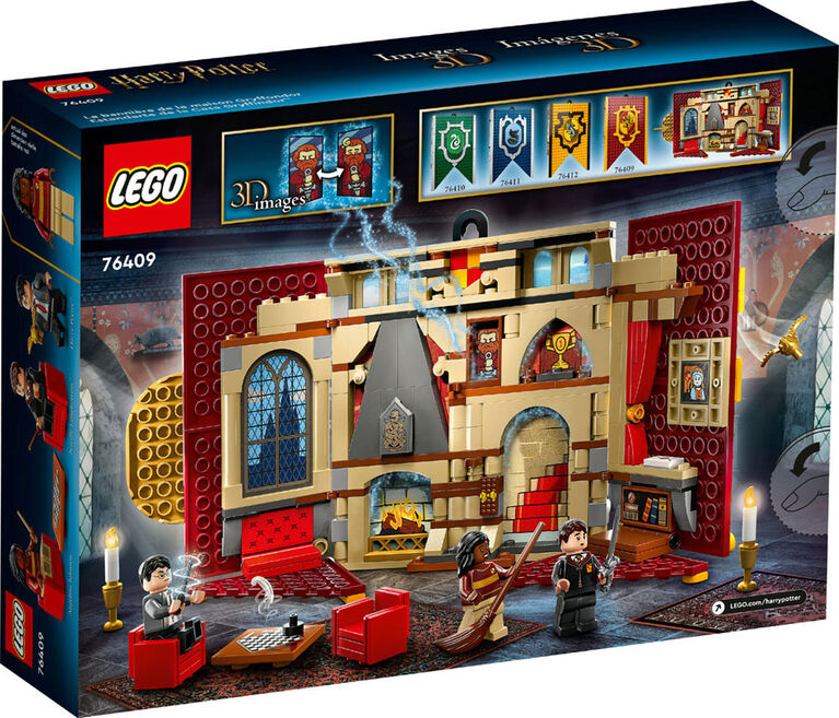 LEGO Harry Potter La bannière de la maison Gryffondor 76409 Ensemble de jeu de construction (285 pièces)