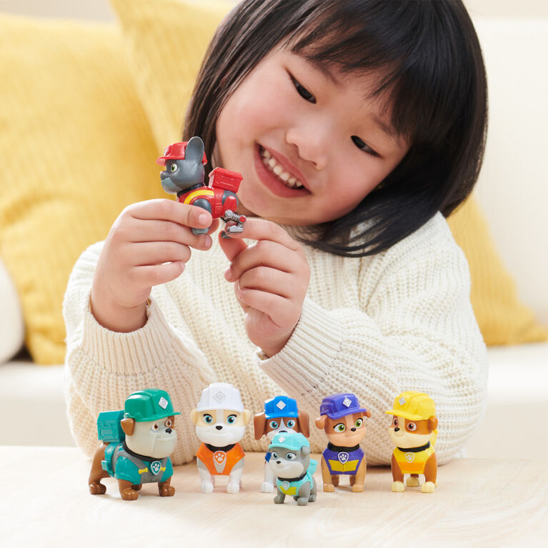 Rubble and Crew, coffret cadeau figurines avec 7 figurines articulées à collectionner