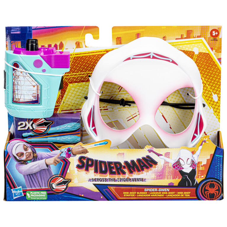 Marvel Spider-Man: Across the Spider-Verse Spider-Gwen Web-Shot Slinger Mask and Blaster Set