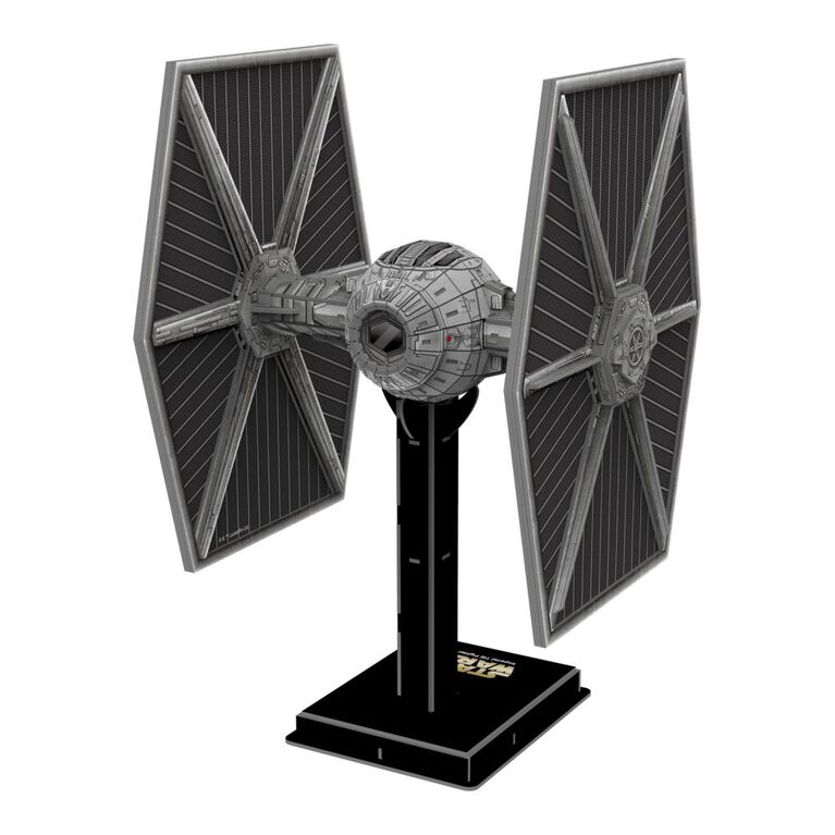 4D Build, Star Wars Tie Fighter/LN, 3D Paper Model Kit, 116 Piece Paper Model Kit