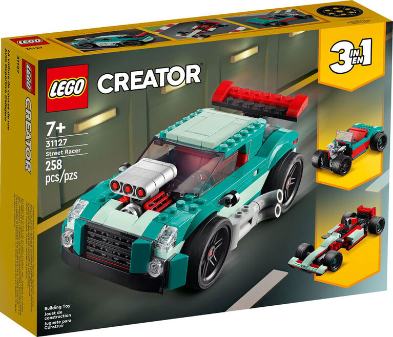 LEGO Creator 3in1 Street Racer 31127 Building Kit (258 Pieces)