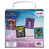 Disney Encanto, 4 Jigsaw Puzzle Bundle 48-Piece Easy Cartoon New Musical Movie Characters with Portable Rope Gift Box