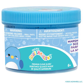 Original Squishmallows Bebe the Bluebird Premium Cloud Slime, Blueberry-Scented