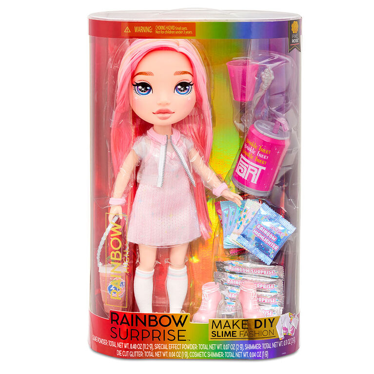 Rainbow High Rainbow Surprise 14-inch doll - Pixie Rose Doll with DIY Slime Fashion