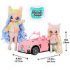 Na Na Na Surprise Soft Plush Convertible, Pink Doll Vehicle, Doll Car, Kitty Car