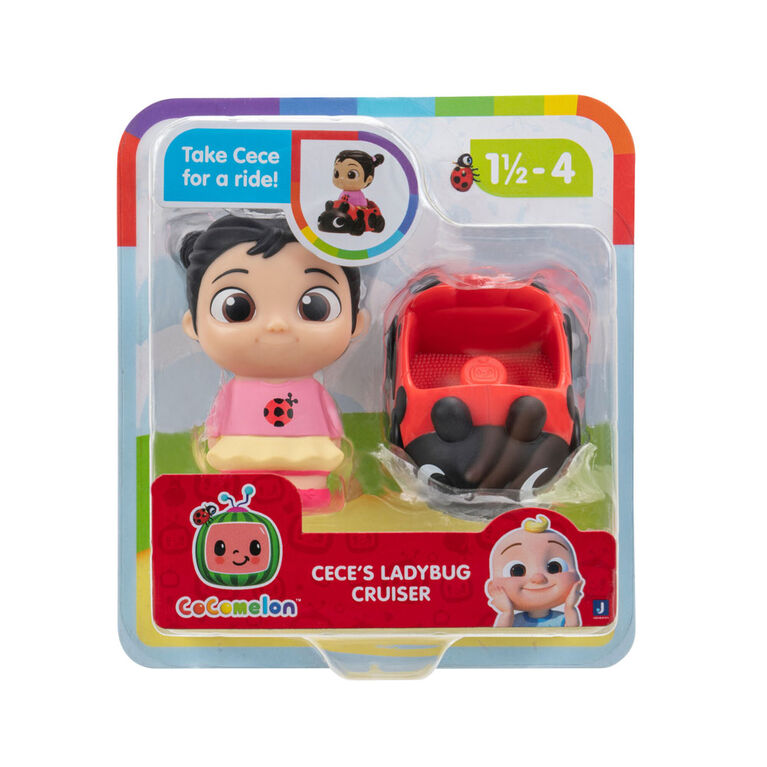 Cocomelon 1 Figure Pack - Cece's Labybug Cruiser
