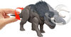 Jurassic World Rebirth Wild Roar Nasutoceratops Dinosaur Toy, Tail Controlled Attack Chomp & Sound