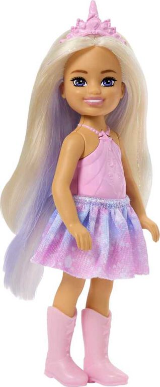 Unicorn-inspired Chelsea Barbie Doll with Lavender Hair, Unicorn Toys