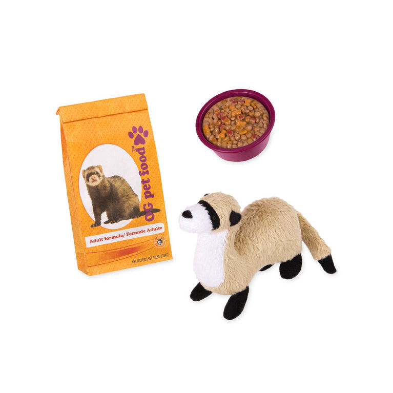 Our Generation, Pet Ferret Set, Plush Pet for 18-inch Dolls