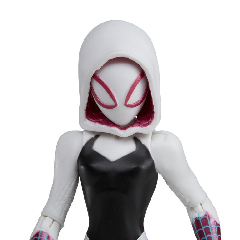 Marvel Spider-Man: Across the Spider-Verse Spider-Gwen Toy, 6-Inch-Scale Action Figure with Web Accessory, Toys for Kids Ages 4 and Up