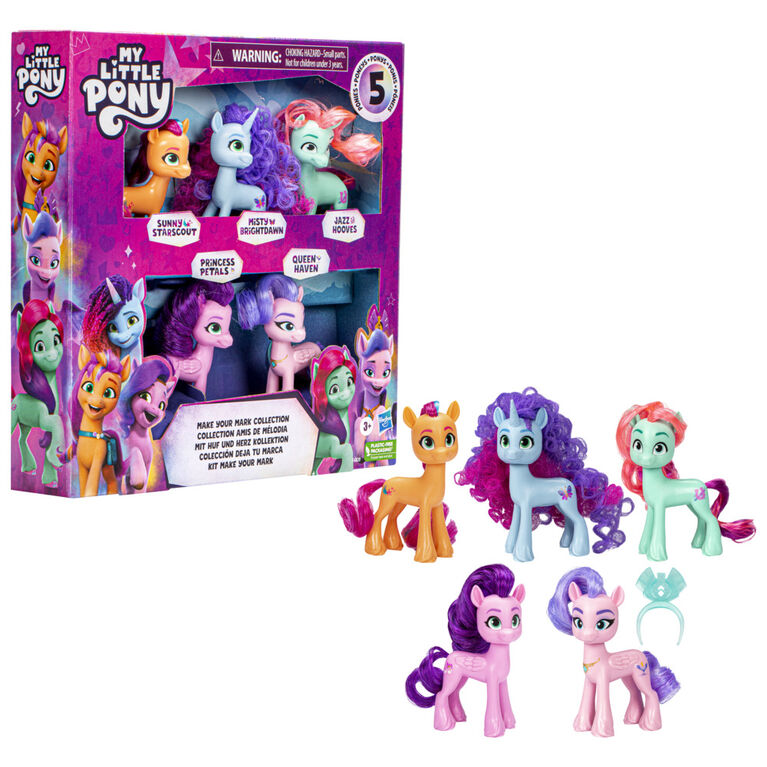 My Little Pony Toys, Make Your Mark Small Dolls Collection, 5 Pony ...